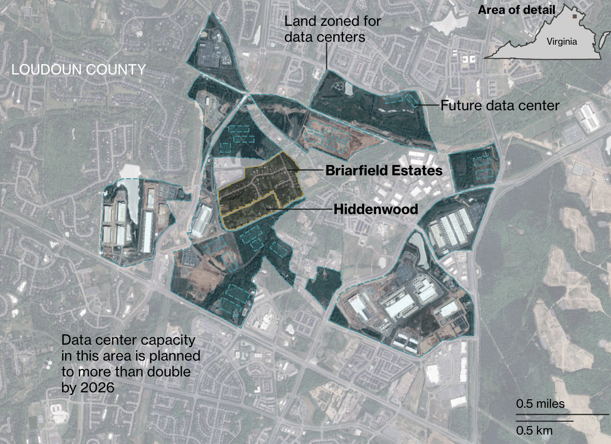 The World’s Data Center Capital Has Residents Surrounded