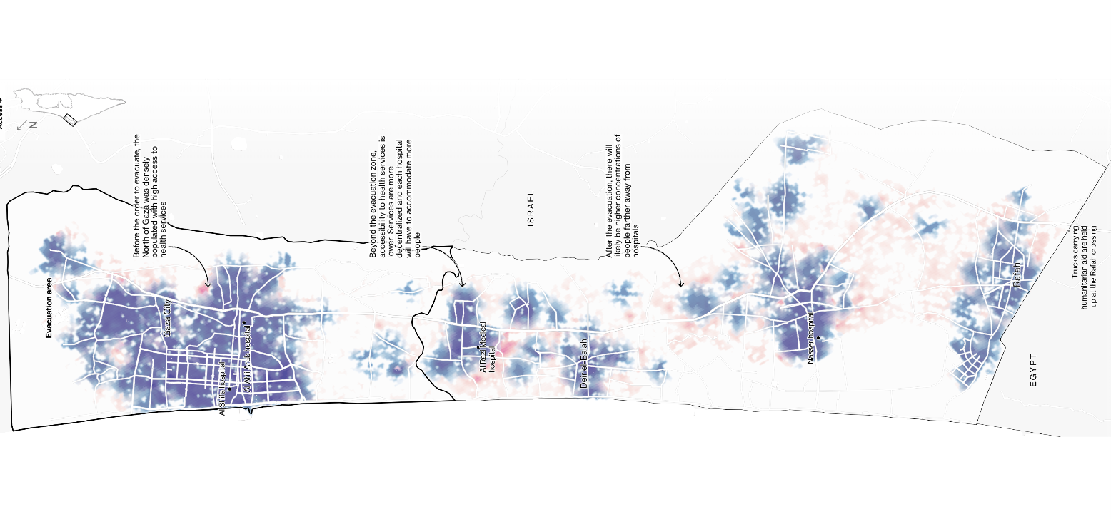 Israel’s Evacuation Order Forces Gaza’s Population Farther From Hospitals