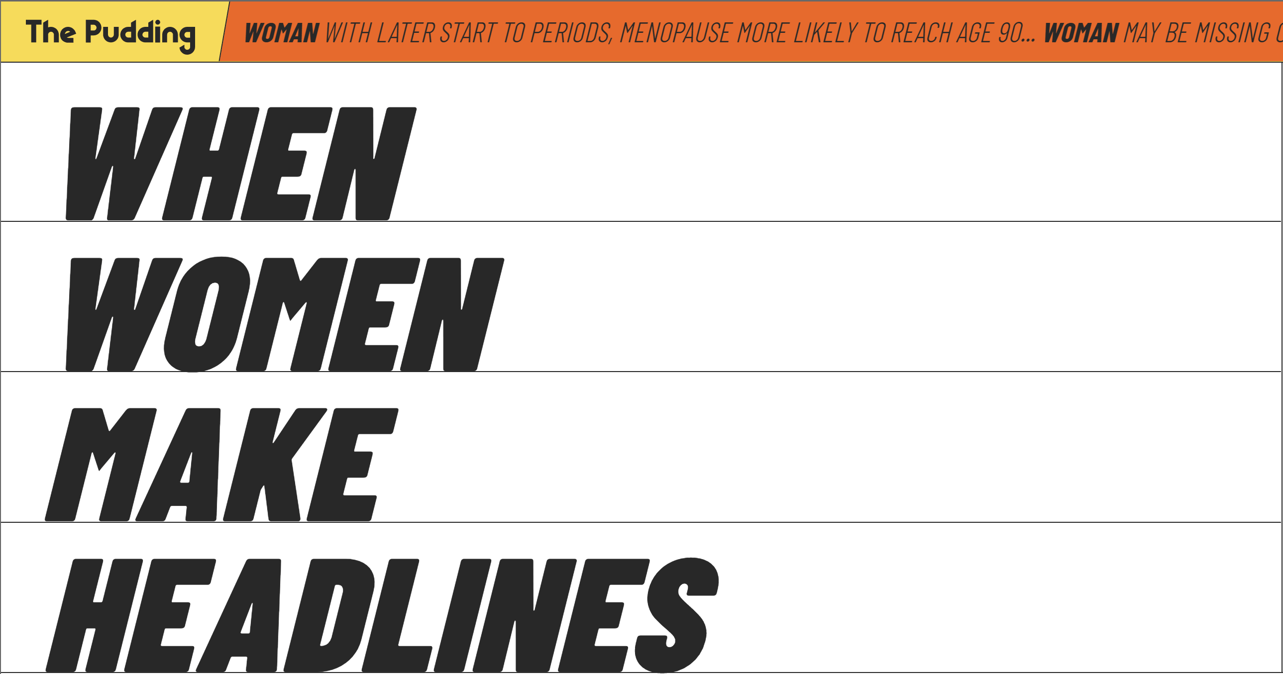 When Women Make Headlines